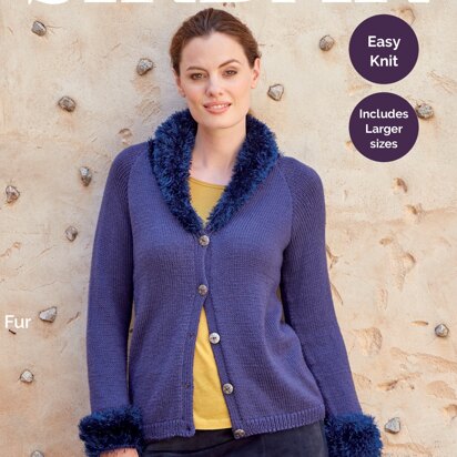 Cardigan in Sirdar No.1 and Funky Fur - 8245 - Downloadable PDF