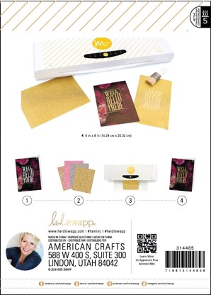 American Crafts Heidi Swapp Minc Glitter Sheets 6"X8" 4/Pkg - Rose Gold