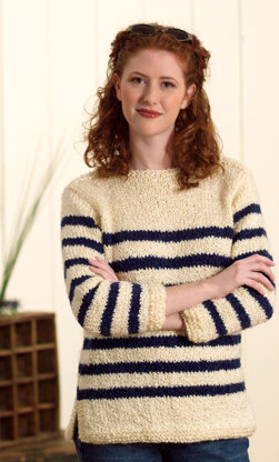 Nautical Pullover in Lion Brand Homespun - 20062