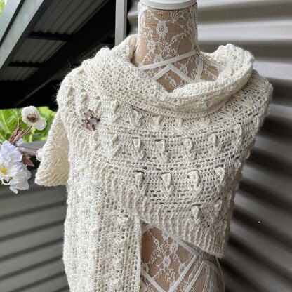 Ever After Rose Shawl