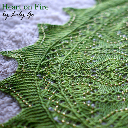 Lily Go Heart on Fire Shawl PDF