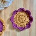 Polka Dot Flower Coaster