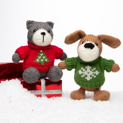 Christmas Pets in Deramores Studio Anti-Pilling DK - Downloadable PDF