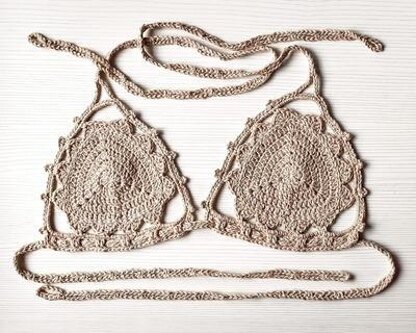 Mojacar bikini top (english pattern)