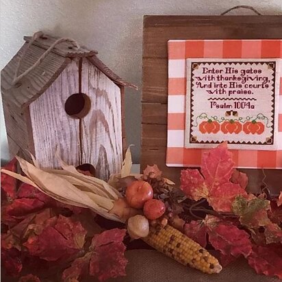 Luhu Stitches Give Thanks Sampler - Downloadable PDF