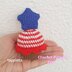 4th of July cupcake crochet pattern