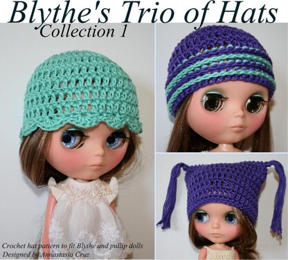 Blythe's trio of hats (collection 1)