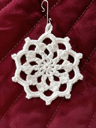 Ten Point Snowflake Ornament