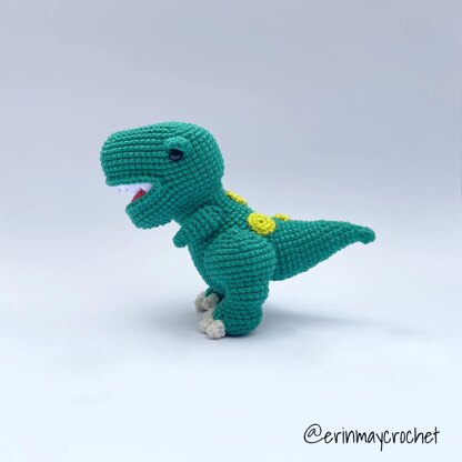 Henry the T-Rex Amigurumi Crochet Pattern by erinmaycrochet