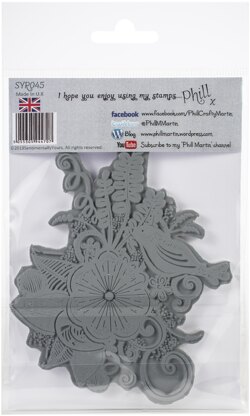 Creative Expressions Sentimentally Yours By Phill Martin A6 Rubber Stamp - Bohemian Flourish