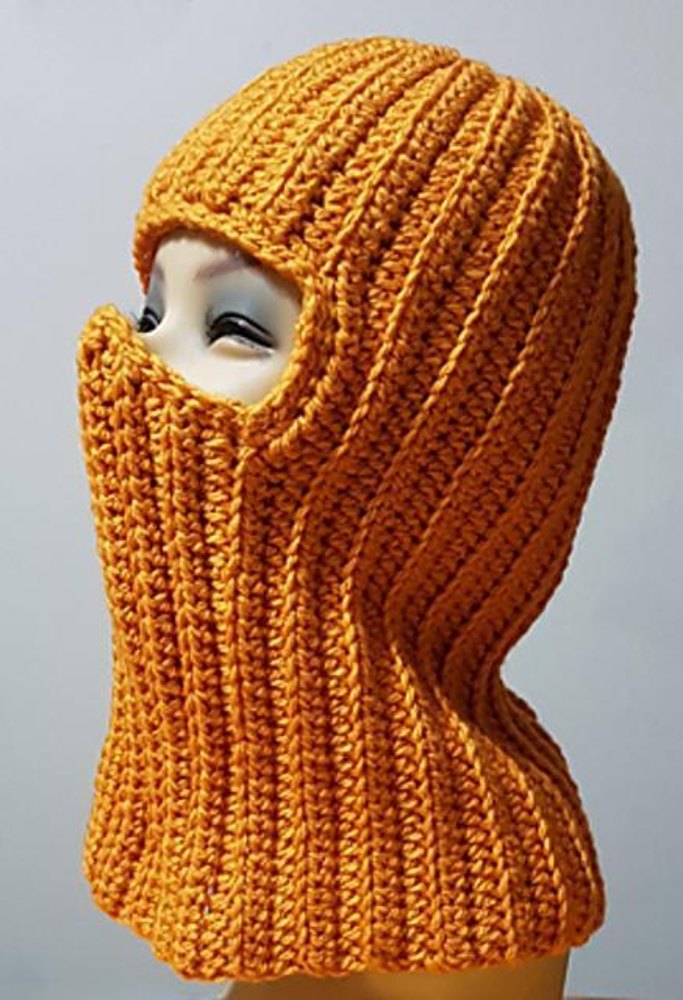 Wide-Rib Balaclava Crochet pattern by Lori-Anne Ketola