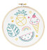 The Modern Crafter Beginner Printed Embroidery Kit - Fruit & Ice Cream - 6in