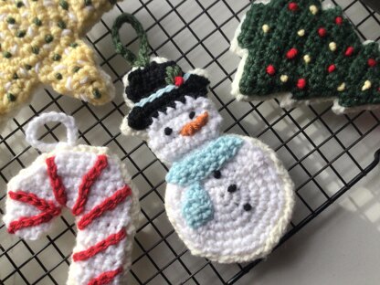 Christmas Sugar Cookie Snowman Ornament