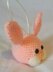 Crochet Rabbit Head Bauble Pattern