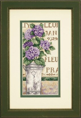 Dimensions Gold Petite: Counted Cross Stitch Kit: Hydrangea Floral - 10 x 20 cm