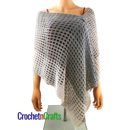 Half Double and V-Stitch Super Fine Crochet Wrap