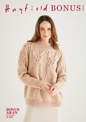 Sweater in Hayfield Bonus Aran - 10610 - Downloadable PDF