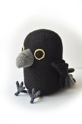 Raven Crochet Pattern, Raven Amigurumi