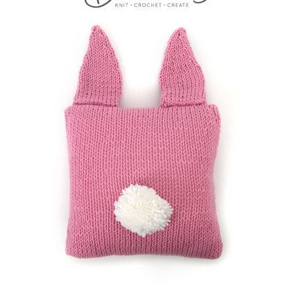 Rabbit Cushion in Deramores Studio Chunky - Downloadable PDF