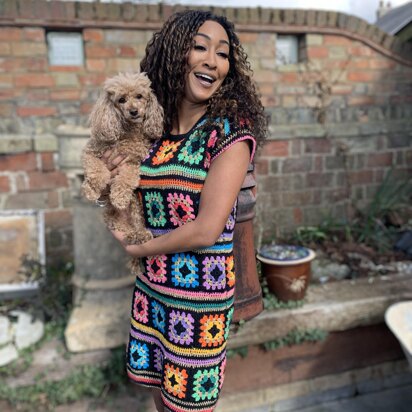 Glastonbury Granny square Dress