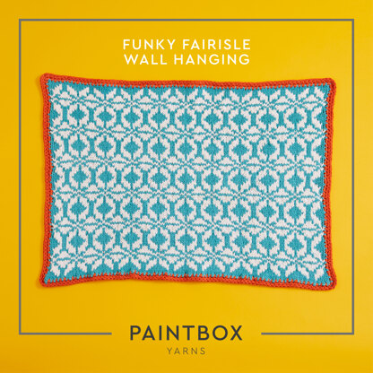 Paintbox Yarns Funky Fairisle Wall Hanging PDF (Free)