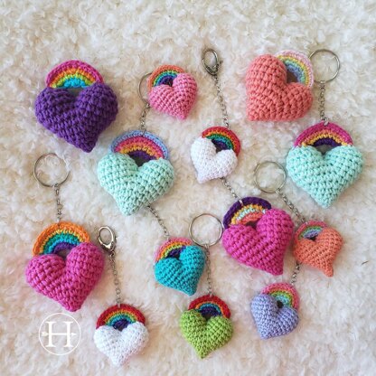 Heart and Bow Keychain