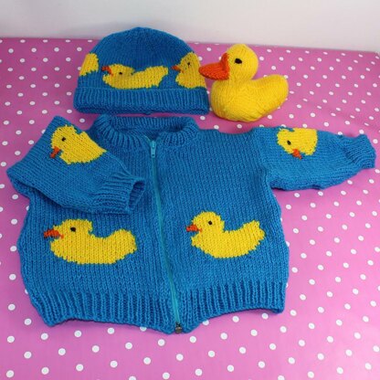 Baby Rubber Ducky Bomber Jacket, Beanie & Toy