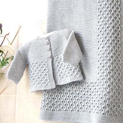 Baby Blanket & Jacket - P156