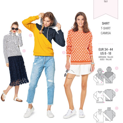 Burda Style Misses' Hoodie B6315 - Paper Pattern, Size 8-18