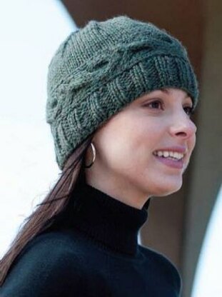 Cabled Band Hat in Cascade 128 Superwash - C192