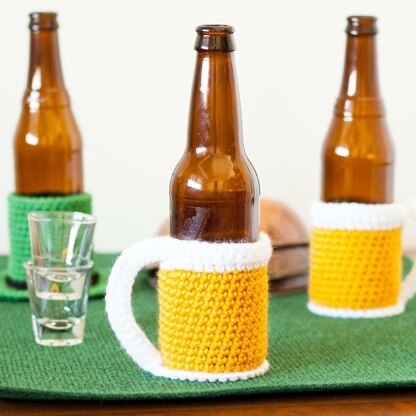 Beer Mug Bottle Cozy Crochet pattern by Alex DellAringa