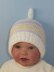 Baby Candy Stripe Topknot Beanie Hat