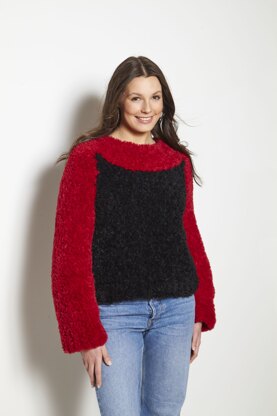 Sweater and Jacket in King Cole  Velveteen - Leaflet