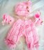 Knitting Pattern 10 inch tall Dolls, Angel Top, leggings, Bonnet and Shoes