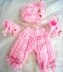 Knitting Pattern 10 inch tall Dolls, Angel Top, leggings, Bonnet and Shoes