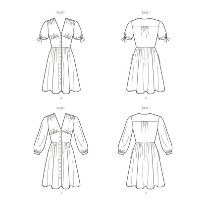New Look Misses' Dress With Sleeve Variations N6749 - Paper Pattern, Size A (6-8-10-12-14-16)