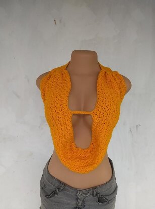 Deep Cowl Neck Top