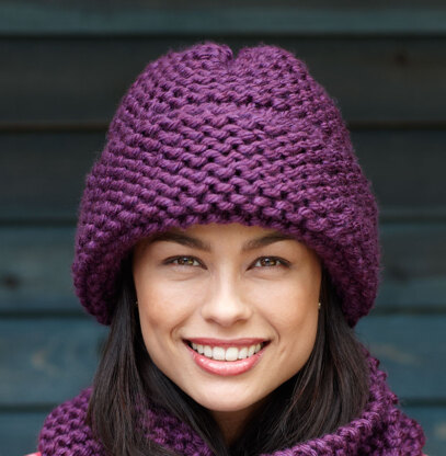 Garter Stitch Hat in Lion Brand Hometown USA - L0336B