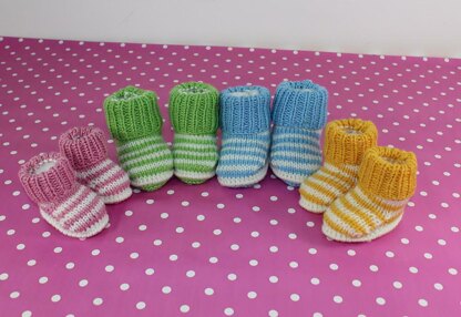 Baby Easy Stripe Booties