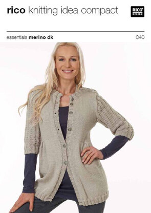 Cardigans in Rico in Essentials Merino DK - 040