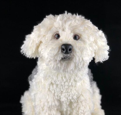 Maltese dog crochet pattern
