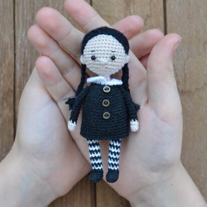 Сrochet miniature gothic doll