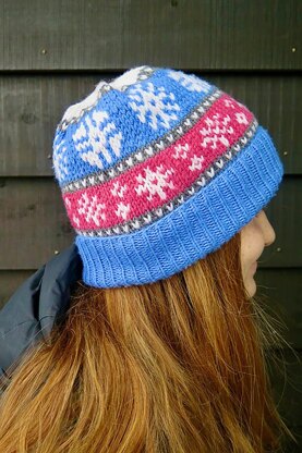 Snowflake Striped Hat