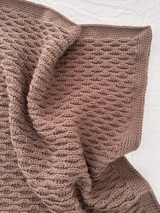 Almond Waves Baby Blanket