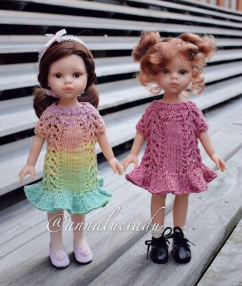 Knitting doll dress