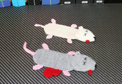 Squashed Rat Knitted Bookmark