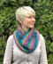 Seed Stitch Cowls in 2 Lengths  in Plymouth Yarn Mega Cakes - F863 - Downloadable PDF