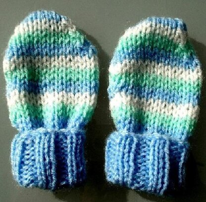 Plain or Striped Mittens