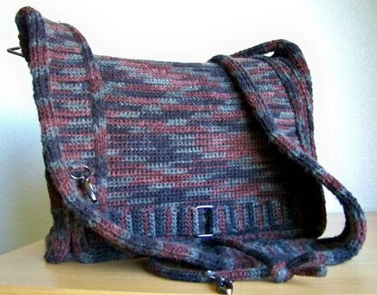 Messenger Bag, Knit Crochet Bag