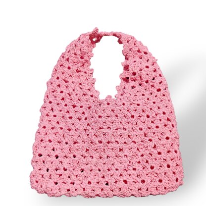 FLOWER BAG rafia crochet